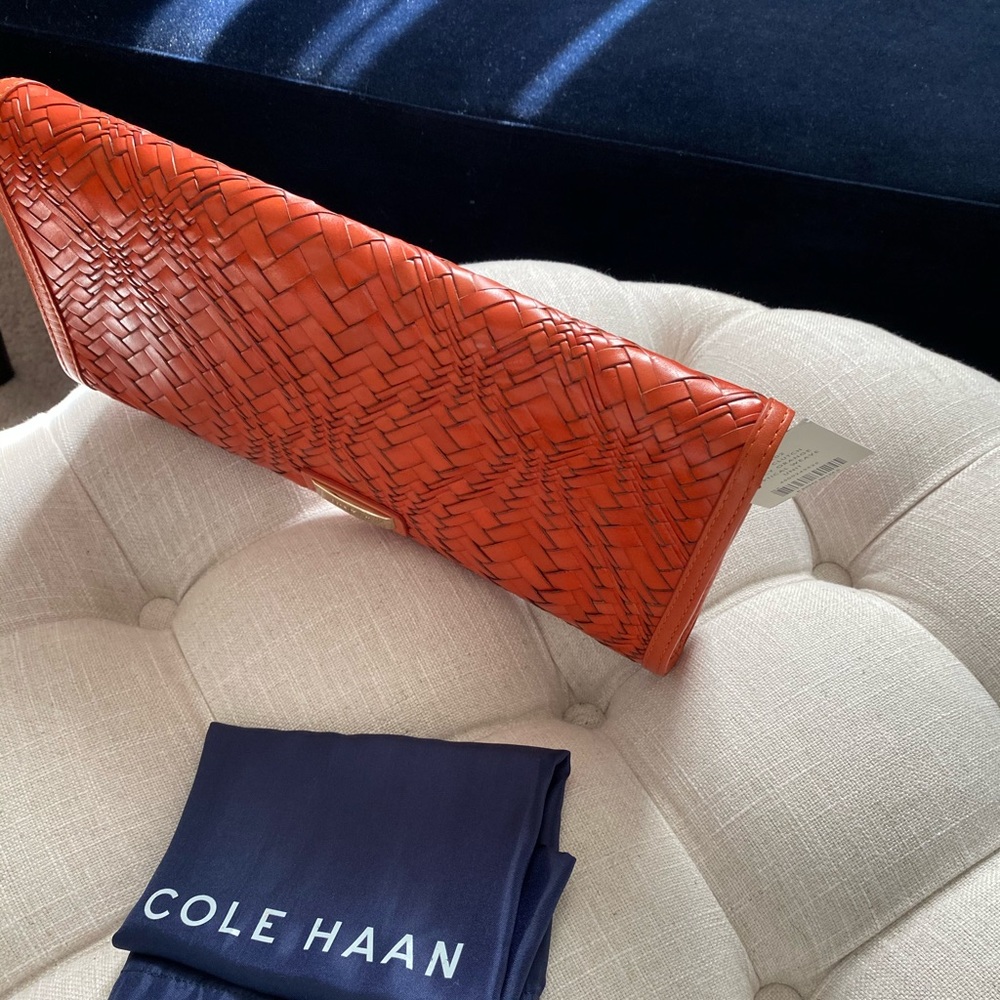 ✨FLASH SALE!!!✨Cole Haan Genevieve NWT! Woven Leather Bag - Picture 7 of 15